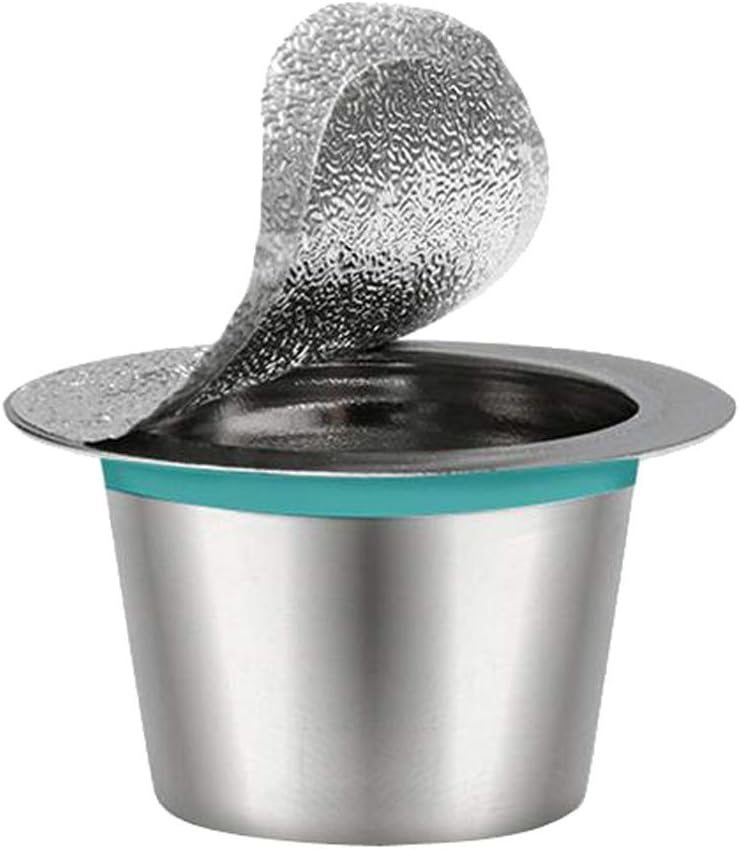 Stainless Steel Refillable Coffee Capsules Pods Reusable Coffee Filter, Include Seal Ring