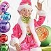 RAZ Imports Pink & Green Santa's Elf 16 Inch Polyester Poseable Christmas Figurine