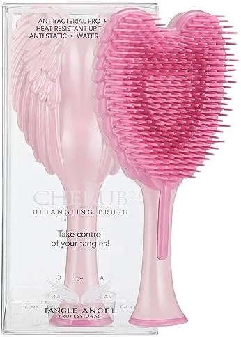 Anti-Static Detangling Brush For Pets - Crystal Pink, For Wet & Dry Hair