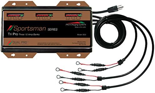 AMRD-CSI-SS3 Dual Pro Sportsman Series Battery Chargers 10A Per Battery - 3 Bank