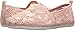 Skechers BOBS Women's Bobs Plush-Leopard Crochet Ballet Flat, Light Pink, 10 M US