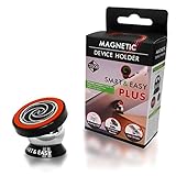 Best Magnetic Cell Phone Holder - Tablet Mount For Car - Car Mount For Motorcycle, Desk, Refrigerator, Bedside Table - Dashboard Phone Mount (Silver)