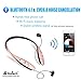 Bluetooth Headphones, DolTech Stereo Wireless Headset Neckband Retractable Sport Earbuds with Mic Noise-Cancelling, Sweatproof Bluetooth 4.1 for iPhone IOS Android (970S Rosegold)