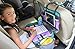 2 in 1 Kids Travel Tray Plus Organizer Toddler Activity Snack Play Tray with iPad Tablet Holder, Storage Mesh Pockets, Cup Holder & Pen Straps, Detachable Lap Table for Car Seat, Stroller & High Chair
