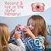 PATCH PANDA Kids Camera, Digital Video Vlogging Camera for Kids (16G Memory Card Included) with Shatterproof Cover and Creative Stickers, Gift Toy for Girls 3/4/5/6/7/8/9 Years Old-Pink