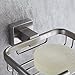 Fapully Soap Dish Stainless Steel Bathroom&Kitchen Shower Soap Holder Toilet Soap Saver Wall Mount Brushed Nickel