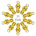 10 Pack Neoprene Chapstick Holder Keychain Bulk Blank Softball Chapstick Holders,Yellow