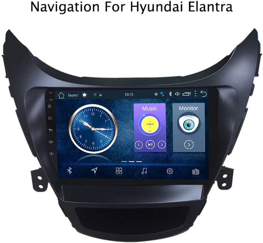 Android Car Navigation Stereo for Hyundai Elantra 2011-2014 Entertainment Multimedia Radio,Wifi/BT Tethering Internet,Support Steering Wheel Control Full Touch 1024X600