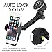 iKross Auto Lock 2-in-1 Car Phone Mount, Dashboard Mount Car Windshield Mount Cell Phone Holder - Black