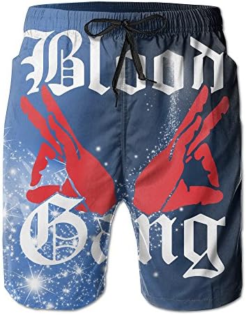 Blood Gang Men's Beach Pants Swimming Beach Shorts Swim Shorts Solid Color