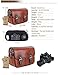 Koolertron Waterproof Vintage fashionable PU Leather DSLR Camera Bag Shoulder Messenger Bag Fit DSLR with 2 lenses For Canon Sony Nikon Canon Olympus And So On (Brown)