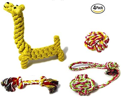 Ropeez Dog Chew Toys For Puppy Teething, Aggressive Chewers, Small Dogs. Natural, Safe