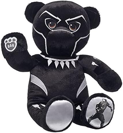 Build a Bear Workshop Black Panther Marvel Movie Character 16" Plush Toy Collectible