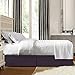 Nestl Dark Purple Bed Skirt King Size - King Bed Skirt 14 Inch Drop - Brushed Microfiber Bed Skirts - Hotel Quality Pleated Bed Skirt - Shrinkage & Fade Resistant