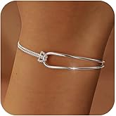 Knot Bracelet for Women 14K Gold Plated Matching Bracelet for Couples Mother Daughter 925 Sterling Silver Love Knot Double Layered Bracelet Forever Infinity Bracelet Friendship Birthday Valentines Day Jewelry for Her