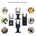 Wallfire 20PCS Oscillating Saw Blades, Metal/Wood Oscillating Multitool Set Quick Release Saw Blades