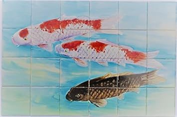 Amazon 鯉の絵タイル 24枚組 B タイル Amazon 鯉の絵タイル 24枚組 B タイル