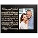 LifeSong Milestones Personalized Ten Year her him Couple Custom Engraved 10th Year Wedding Celebration for Husband Wife Girlfriend Boyfriend Frame Holds 4x6 Photo (Black)