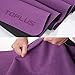 TOPLUS Travel Yoga Mat – Foldable 1/16 Inch Thin Hot Yoga Mat, Sweat Absorbent Anti Slip, High-Grade Natural Suede for Travel, Yoga and Pilates, Coming with Carrying Bagthumb 3
