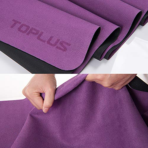 TOPLUS Travel Yoga Mat, 1/16 Inch Thin Foldable Travel Mat, HighGrade