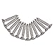 Amarine Made Stainless Steel Bimini Top Strap Pad Eye Footman's Loop Heavy Duty for Jeep Corvette,Buggy,Kayak Tie Downs (6 Pcs)