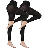 MANZI Women's 2-6 Pairs Opaque Control Top Tights Comfort Stretch 70 Denier Pantyhose