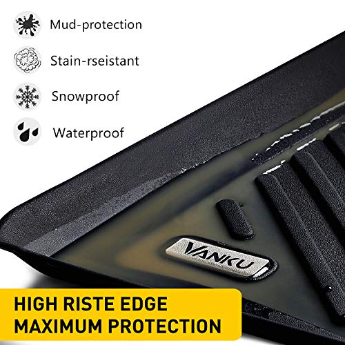 Vanku Complete Set Floor Mats for Tesla Model 3 2017, 2018, 2019, 2020