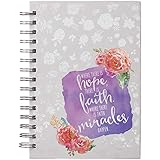 Journal - Where There Is Hope, Spiral Bound Hardcover, White