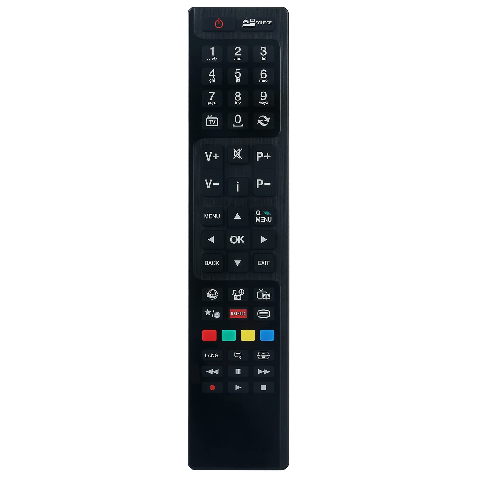 RC4848 Remote Control Replacement fit for SHARP RC4848 LC-32LE360EN LC-32LE361EN LC-32LE361K LC-32LE362EN LC-32LE363EN LC-40LE360EN LC-40LE361EN LC-40LE361K LC-40LE362EN LC-40LE363EN Remote Controller