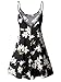 MSBASIC Women's Scoop-Neck Floral Sleeveless Short Fit-and-Flare Dress, Ms6216-4, Medium