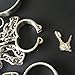 COSY-L SM Bondage Toys for Full Body – Stainless Steel Handcuffs, Anklet, Collars for Couples – BDSM Adult Sex Toys Torture/Fetish/Restraints/Slave,Femalethumb 2