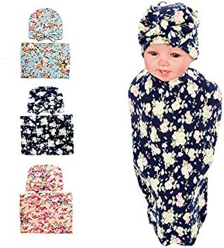 Hollyhorse Baby Blankets for Boys &amp; Girls,Newborn Lovely Beautiful Sleep Receiving Blankets| Swaddle Blankets with Gift Headband | Pack of 3 Sets