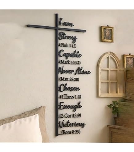 Amazon.com: vinwipe Metal Cross Wall Decor, Crosses and Bible