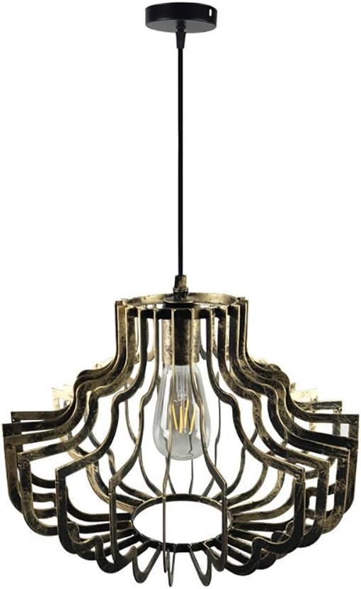 Kronleuchterlampe, europäische Pendelleuchten, schmiedeeiserne Retro