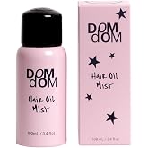 Dom Dom Hair Oil Mist, Lightweight Shine &amp; Hydrating Spray, 3.4 fl oz | Avocado, grape seed &amp; olive oils with squalane, panthenol &amp; vitamin E, finishing mist for all hair types, no greasy feel