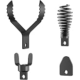 4-Piece Drain Snake Attachment Replacement Cutters-Boring Bulb Cutter,C-Cutter,Spade Cutter,Arrow Cutter-Compatible with 50FT-100FT Drain Snake for 1-4&ldquo; Pipe