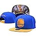 Unisex Adjustable Fashion Leisure Baseball Hat Golden State Warriors Snapback Dual Colour Cap-Blue Print