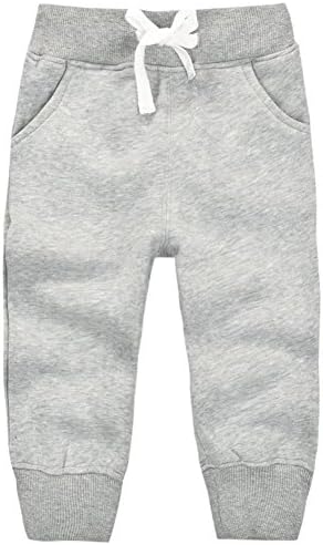 AOWKULAE Kids Fleece Sports Jogger Pants