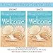 Toland Home Garden 117073 Welcome Shells Summer Flag 12x18 Inch Double Sided Summer Garden Flag for Outdoor House Beach Flag Yard Decoration