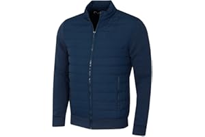 Calvin Klein Mens Hybrid Quilted Fleece Funnel Neck Jacket