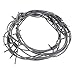 Nicky Bigs Novelties 8' Fake Silver Barbed Barb Wire Halloween Decoration Wire Prop Gray Garland