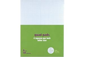 MyOfficeInnovations 412593 Graph Pads, 8.5 x 11, We, 50 Sh/Pd, 6 Pds/Pk