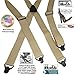 Holdup Airport Friendly/No Buzz Suspenders for Men (Tan 1 1/2