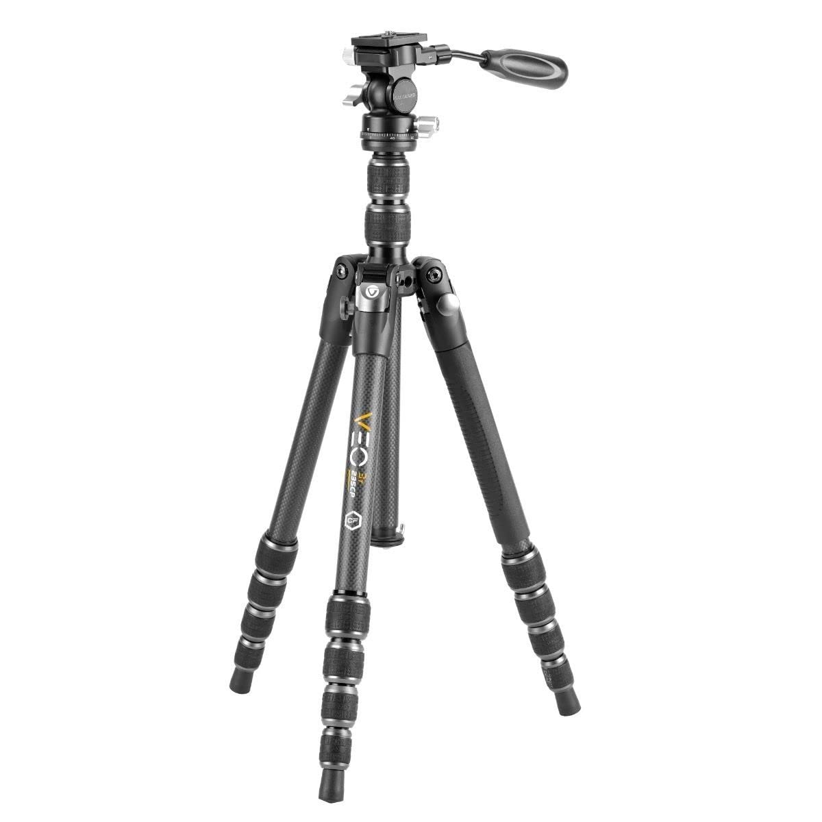 Vanguard VEO 3T 235CP Carbon Fibre Travel Tripod with 2-Way Pan Head - 6kg Load Capacity — image 1