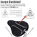 DAWAY Memory Foam Bike Seat Cover - C3 Extra Soft Pad Most Comfortable Exercise Bike Saddle Cushion for Women Men, Fit for Peloton, Stationary, Indoor Bicycles, Mountain, Road Outdoor Bycicle