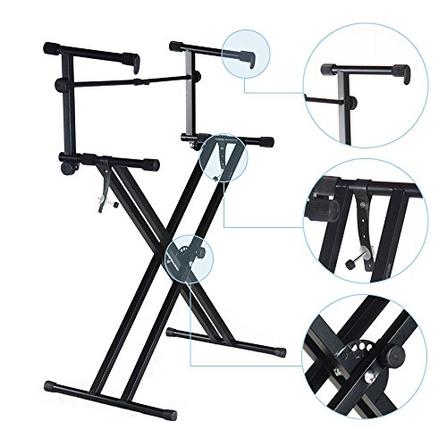 image for Eosphorus Professional Electronic Piano Keyboard Stands Adjustable 2-T