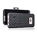 Galaxy S8 Case, Bomea Samsung Galaxy S8 Hard Case with Belt Clip Slim Holster Combo Cover with Kickstand and Swivel Belt Clip - Black