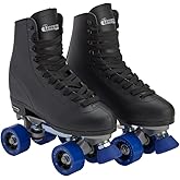 Chicago Skates Classic Quad Roller Skates for Women &amp; Men &ndash; Durable &amp; Top Performance, Adjustable High-Top Boots for Safe Indoor/Outdoor Roller Derby&ndash;60mm PU Wheels &amp; Semi-Precision Bearings