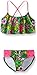 Kanu Surf Girls Flounce Bikini Beach Sport 2 Piece Swimsuit, Karlie Floral Green, 7