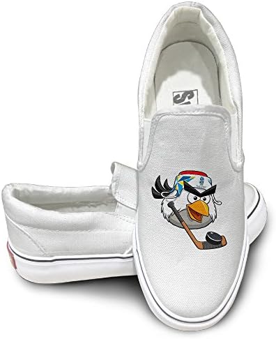 VenC Men's Shoes Fashion Walking Sneaker Hockey Bird IIHF Slippers White 40